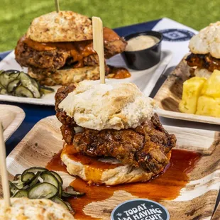 Enjoy a mouthwatering sandwich from House of  Birds Drop Biscuits