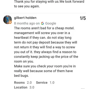 Reviews from  other visitors