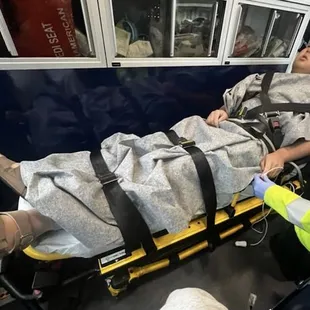 my little brother being picked up by EMT twice back to back due to mold in his chest, pneumonia, &amp; RSV.