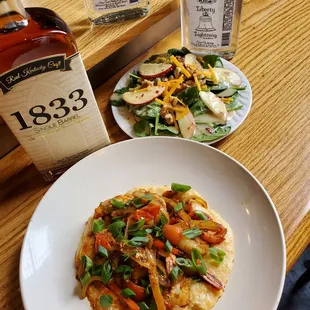 a plate of food on a table