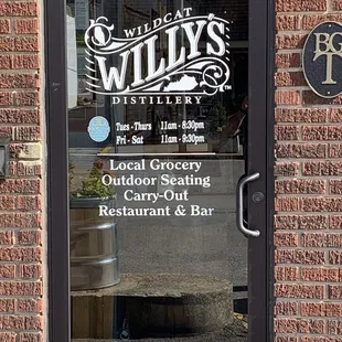 Front door &amp; hours