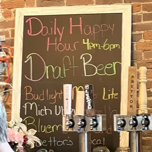No one knows when happy hour is or what it includes