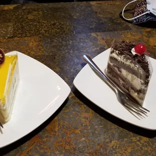 Mango Cake and Black forest Cake