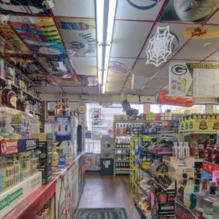 the aisles of the store