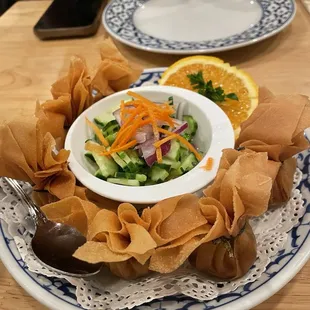 Golden Bags appetizer