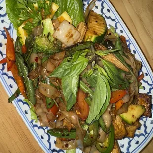 Pad Kee Mao (vegetarian)