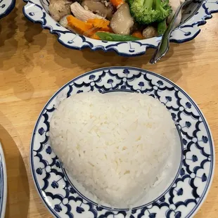This my heart shaped Jasmin white rice!
