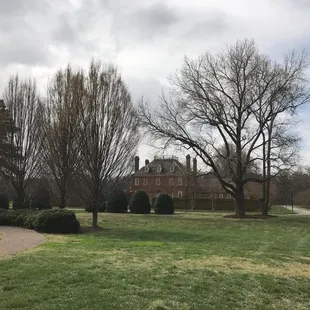 Pat Robertson's house. Replica of Colonial Williamsburg governor's mansion.