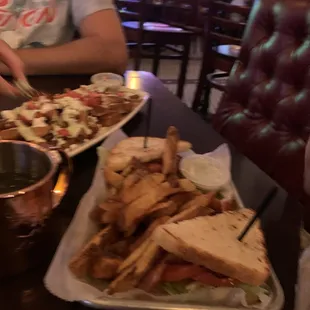The Greek fries and BLAT.