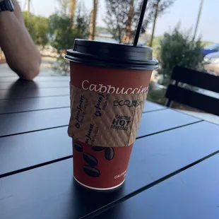 Cappuccino by the lake