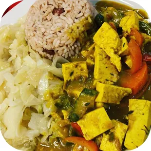 Vegan curry tofu