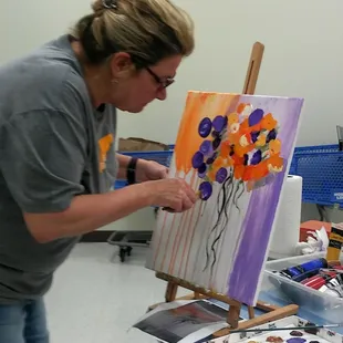 Kathy B. with Bouquet