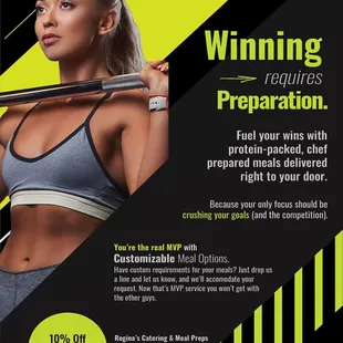 Winning requires preparation!