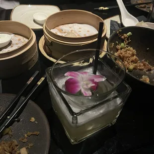 Drink with champagne sidecar