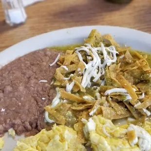 a plate of mexican food