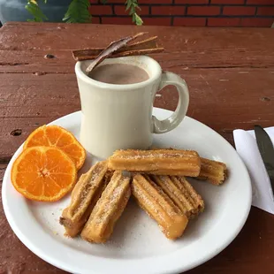Champurrado con Churros