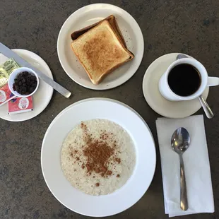 Oatmeal and Toast