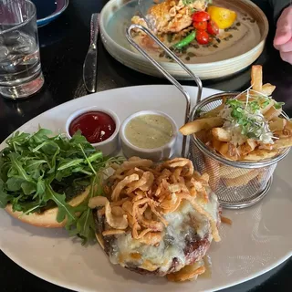 French Onion Steak Burger