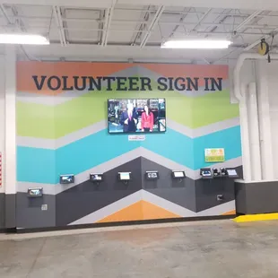Volunteer sign in