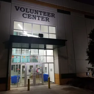 Volunteer entrance