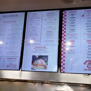 menu, sushi and sashimi