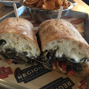 Philly Mushroom Sandwich
