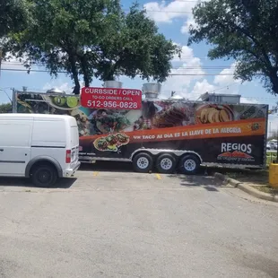 The back side of the truck