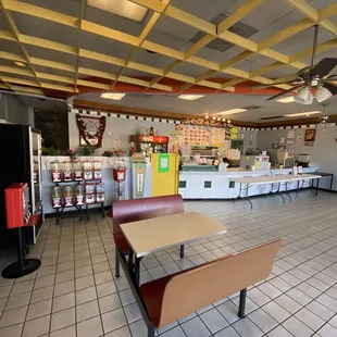 inside of the restaurant