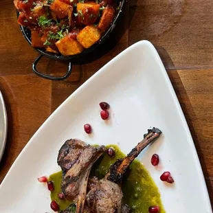 Lamb Chops &amp; Potato &amp; Artichoke Brava