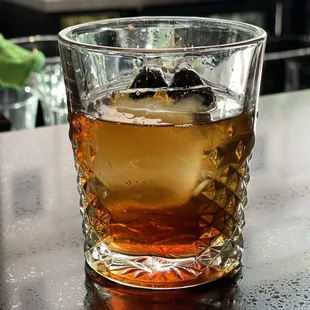 Smoked maple old fashioned