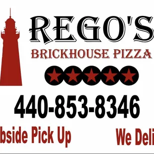 Curbside Service and Delivery available!! We have no dine in or access to our building due to Covid 19 restrictions.