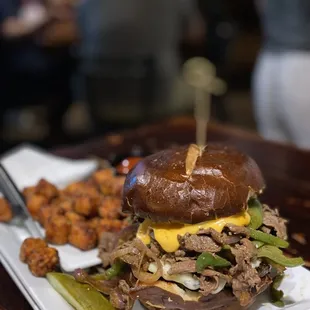 a plate of food on a table