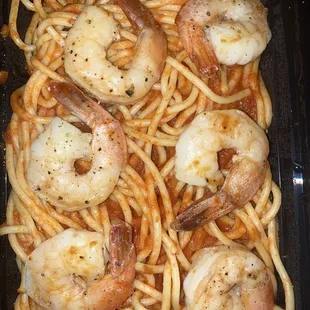 Spaghetti with Shrimp