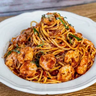 Spaghetti with Shrimp