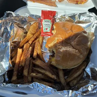 Sad little ketchup packet.