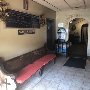 Waiting bench if needed