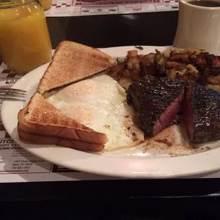 Steak and egg platter!