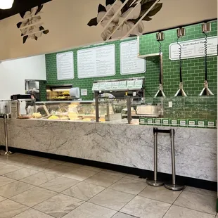 a view of the counter area