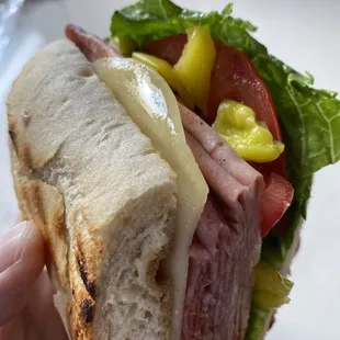 Spicy Italian sandwich