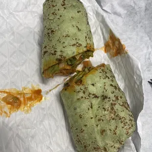 Buffalo chicken wrap