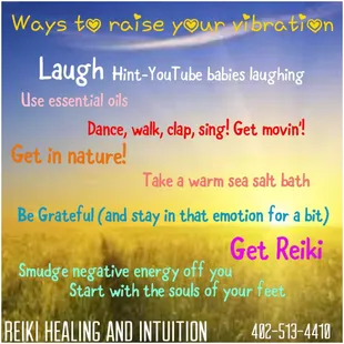 Ways to raise your vibration