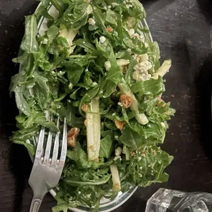 Some pecan salad with arugula instead of mixed greens.