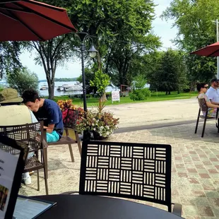 View across the little road to Green Lake