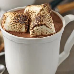 Abuelita, Mexican, hot chocolate with toasted cinnamon marshmallows.