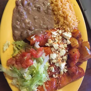 Enchilada plate