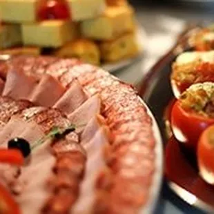a variety of appetizers