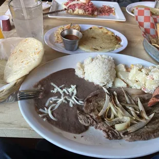 Pupusa and churrasco dinner