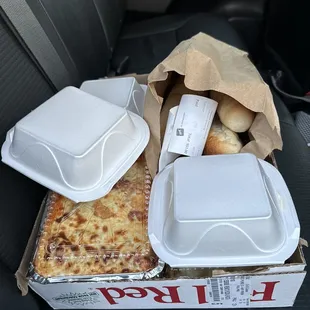 a pizza in a box