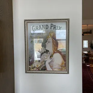 a poster of a woman and her dog