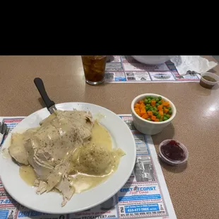 roast turkey dinner